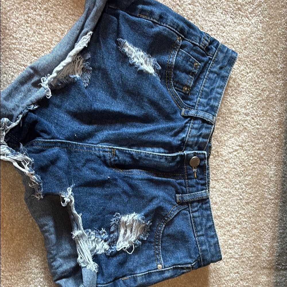 Distressed Denim Women's Shorts